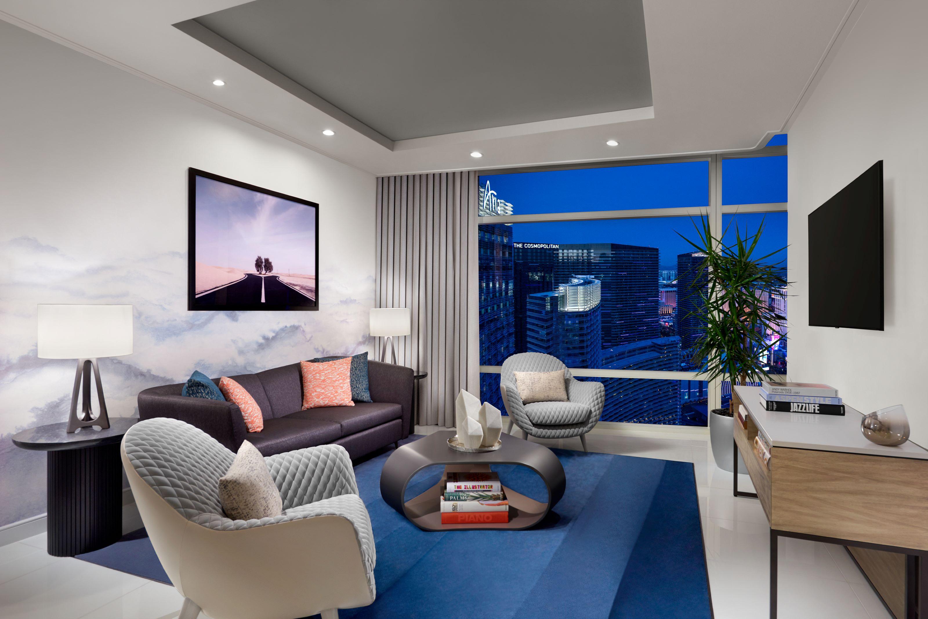 Aria Resort & Casino Las Vegas Ngoại thất bức ảnh A living room at The Ritz-Carlton, Downtown, Los Angeles